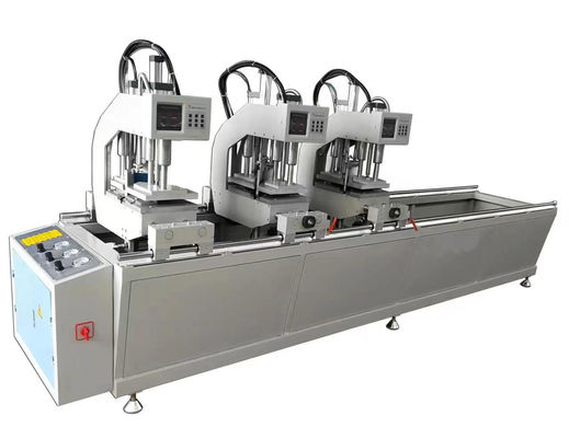 Buy PLC PVC WINDOW DOOR MACHINE THREE HEAD WELDING MACHINE 3.5KW online manufacture