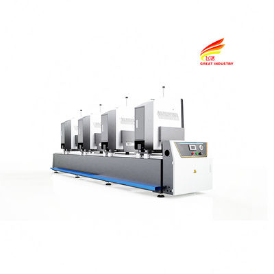 Buy Plastic steel window aluminum automatic cnc machines four head pvc window making machine online manufacture