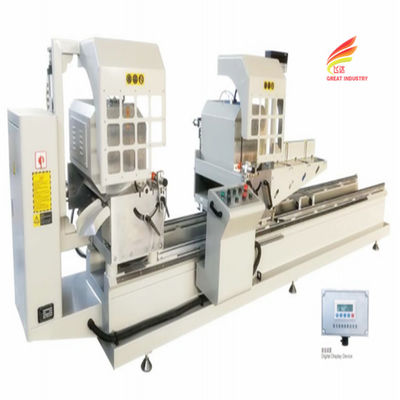 Buy Two head upvc window profile making aluminum upvc window cutting machine 1450 mm online manufacture