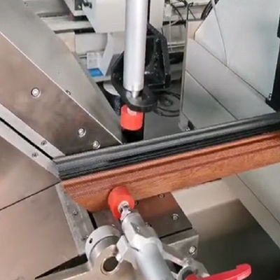 Digital display double head precision aluminum window and door making machine