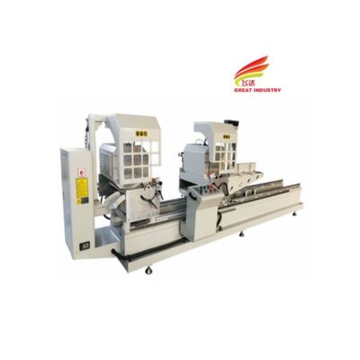 ALUMINUM DOOR MAKING MACHINE AUTOMATIC SAW UPVC CUTTING MACHINE ALUMINIUM MITRE SAW DOUBLE MITER SAW